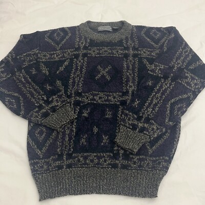 Vintage David Taylor Sweater Mens M Pullover Dad Sweater Grandpa Core 90s