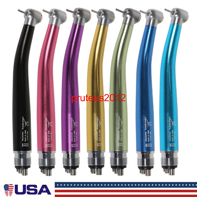 US Yabangbang YBB-S Dental High Speed Air Turbine Handpiece 4 Holes Colorful