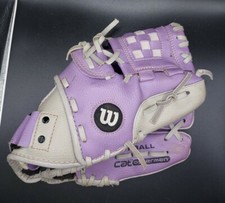 Wilson T-Ball 10  Glove A0200 Cat 10 Osterman, RHT, Purple/Silver, Youth