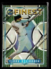 1995 Topps Finest Terry Steinbach Refractor #116 Oakland Athletics FX6173