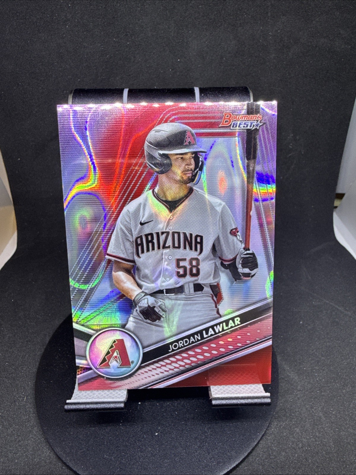 2022 Bowman's Best - Top Prospects Jordan Lawlar #TP-4 Red Lava 3/5