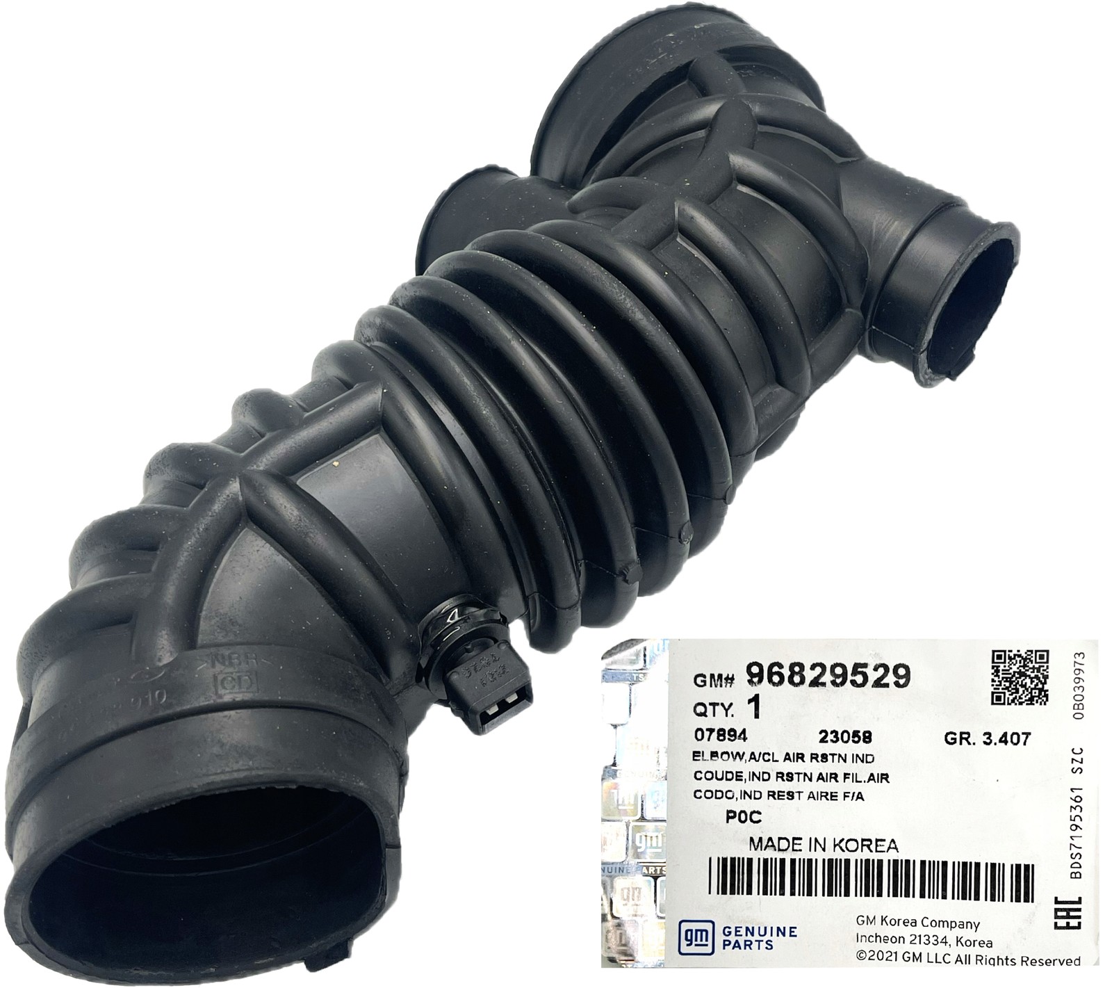 Tuyau d'admission 96829529 résistant pour réparer les fuites d'air de votre Opel Antara 2.4