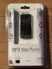Ematic MP3 Video Player 8GB FM Radio 1.5” Screen New Sealed Black