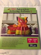 Brother SABESLET2 BES 2 Software di Lettering per Ricamo Monogrammazione, 170 Font