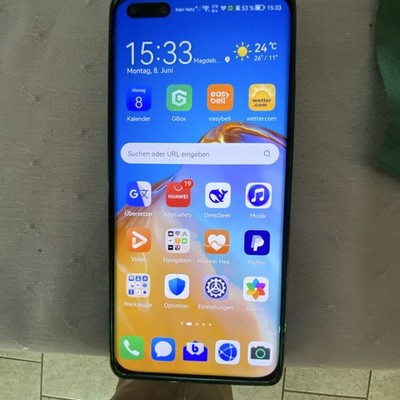5G HUAWEI P40 Pro 8GB 512MB Weiß 6,6'' 5G 50MP Ohne Simlock ELN-N39