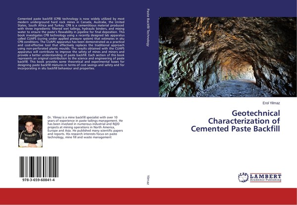 Geotechnical Characterization Of Cemented Paste Backfill Erol Yilmaz-image