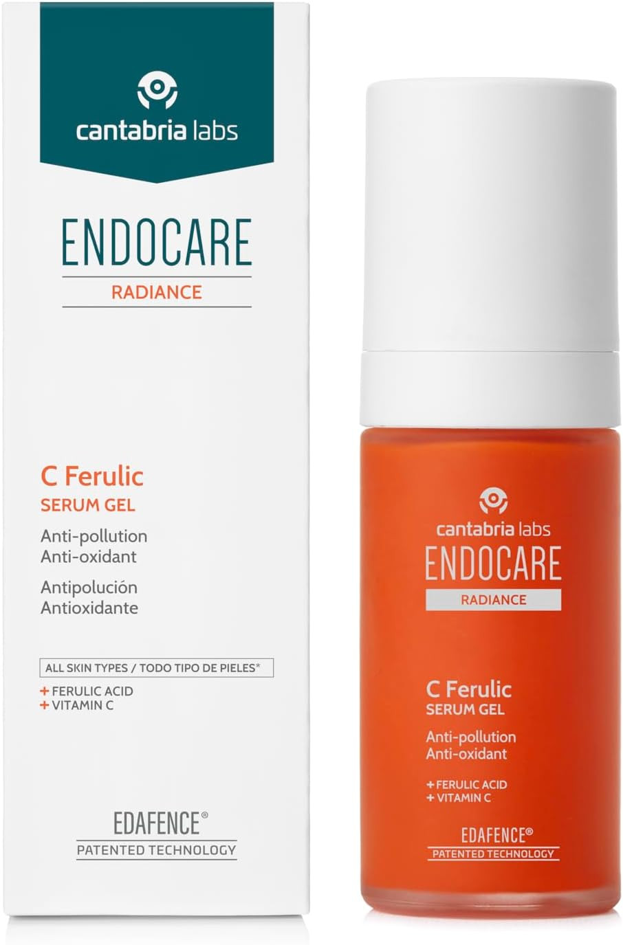 Endocare Radiance C Ferulic Serum Gel 30ml - Antiossidante Viso Reale