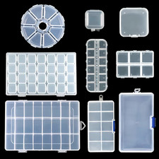 Transparent Storage Box Adjustable Section Compartment Organiser Box Divider