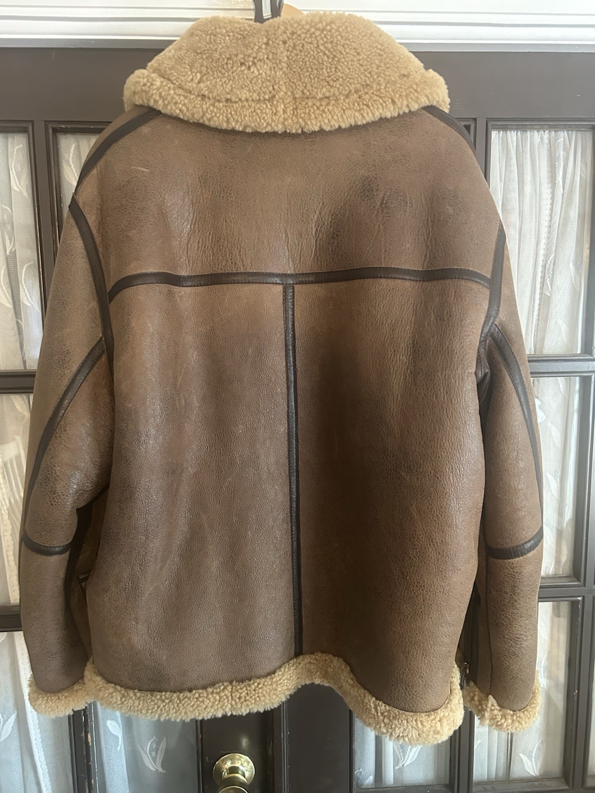 Banana Republic Shearling Aviator Jacket- New-Men’s Medium. $1300! image 2