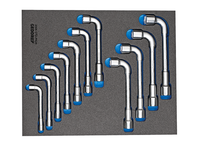 Gedore 2005 CT2-25PK DoppelsteckschlüSsel-Satz In Check-Tool-Modul, 11-Teilig