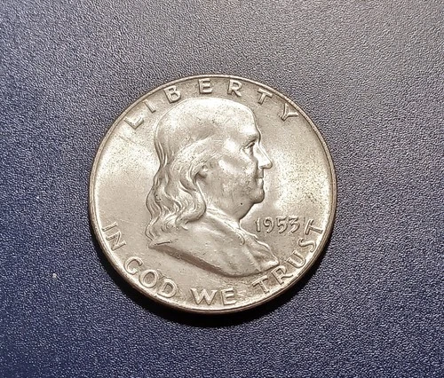 Very Choice BU 1953-D Franklin Half Dollar