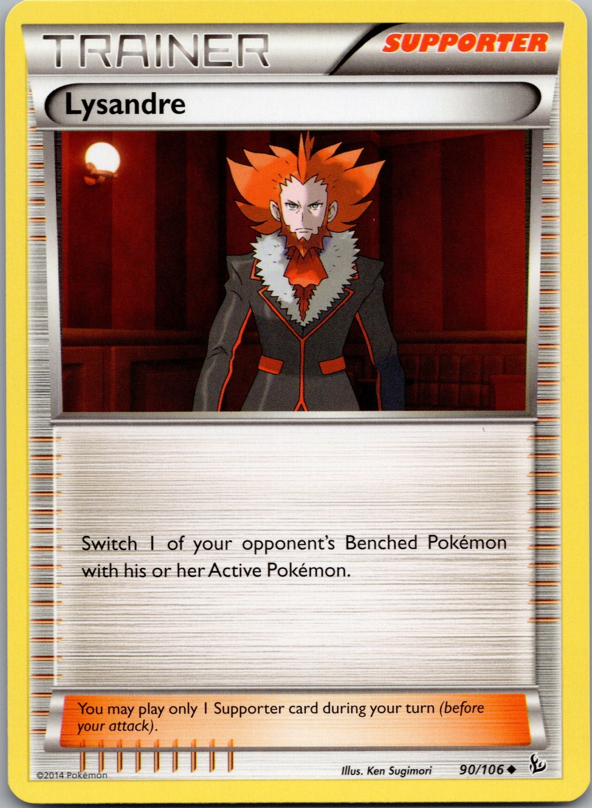 Lysandre Uncommon XY - Flashfire 90/106 NM