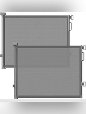  2 Retractable Safety Gate Baby Pet Gray 55  