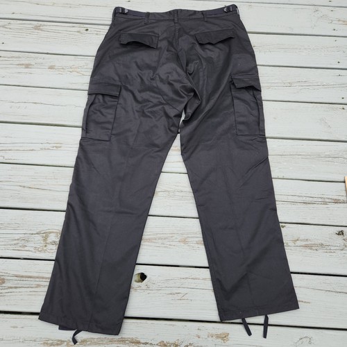 Rothco Cargo Pants Mens Large Regular Black BDU Tactical Military Combat Utility - Afbeelding 2 van 11