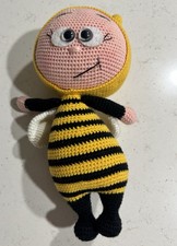 Crochet Bee Doll Toy Handmade