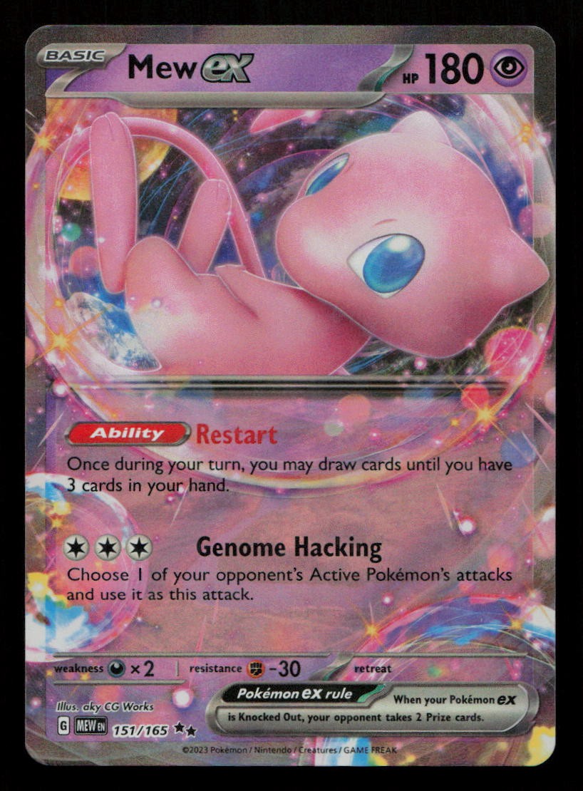 MEW EX 151/165 151 Holo Double Rare Pokemon NM/M