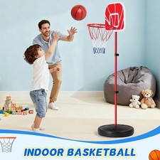 Height Basketball Hoop Kid System Portable Basketball Goal Outdoor US