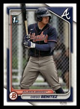 Diego Benitez 2024 Bowman Prospect 1ST ROOKIE RC #BP-39 Atlanta Braves (RC)