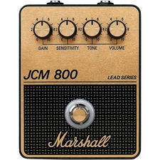 Marshall JCM800 Gain and Distortion Effects Pedal Black and Gold