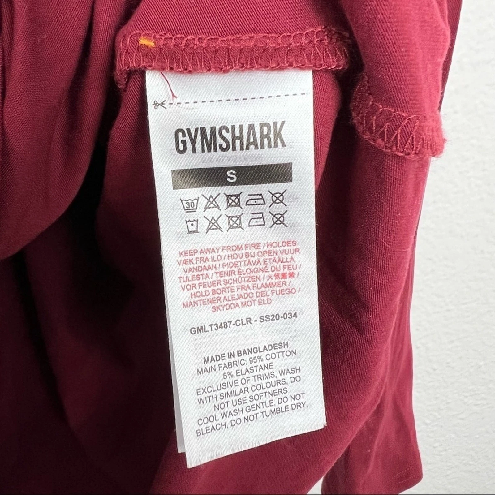 gymshark long sleeve black spellout logo shirt