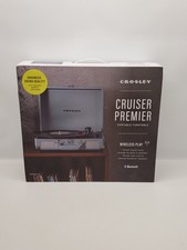 Crosley Cruiser Premier Vinyl Record Player with Speakers and Bluetooth - Blue