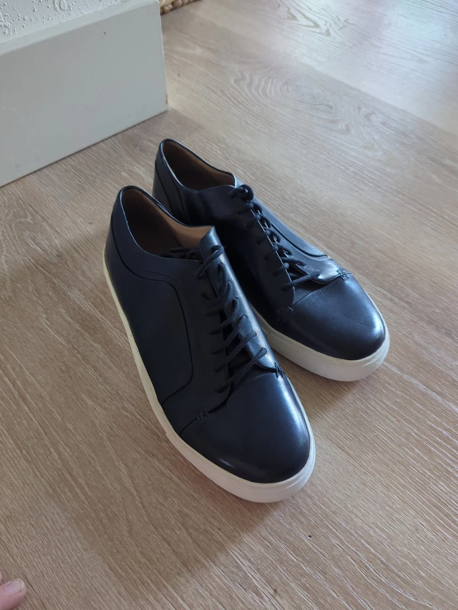 Baskets OLIVER SWEENEY En Cuir Bleu Marine - Taille US 12 (EUR 45), Neuves Avec Boîte