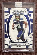 2022 Panini Flawless Rookie Gem Sapphire #105 Kenneth Walker III RC SP /15