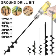 Erdbohrer Pfahlbohrer Erdlochbohrer Gartenbohrer für Bohrmaschine Akkuschrauber