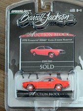 Greenlight Barrett Jackson Auction Block 1970 Plymouth HEMI Cuda Convertible NIP