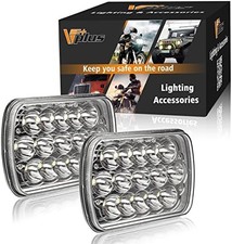 Rectangle LED headlights sealed beam replacement