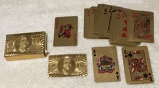 100 Dollar Bill Authentic Gold Foil? Playing Card Deck 4" Complete Set