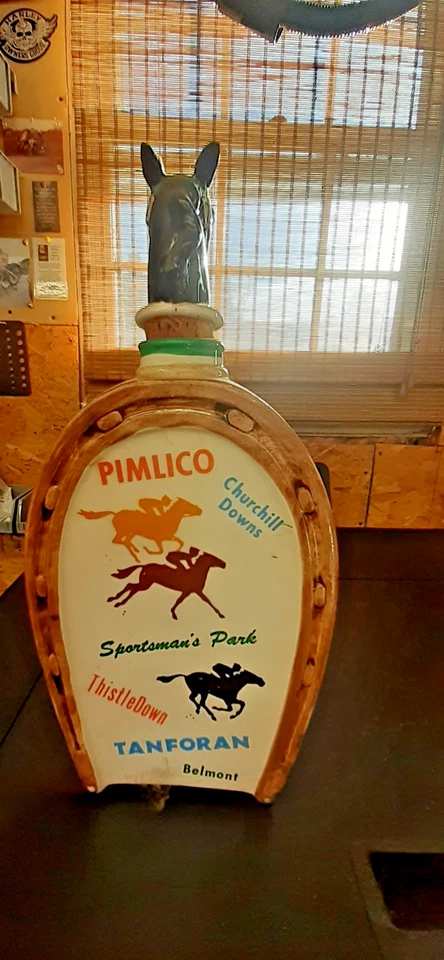 Decantador de cerámica de whisky jockey carreras de caballos Swank At The Post de colección - vacío Foto 3 de 4