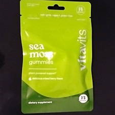 VitaVits Sea Moss Gummies Mixed Berry Flavor Vegan Gluten-Free General Wellness