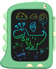 8.5 Inch LCD Doodle Board Tablet Toy - Green Dinosaur Drawing Pad for Kids 2-6 Y