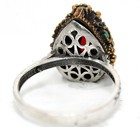 Ottoman Empire 4CT Heat Treated Fire Garnet 925 Sterling Silver Ring Sz 8 H4-3 — photo 3