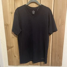 Tommie Copper Black V Neck Short Sleeve Top Size XL NWOT