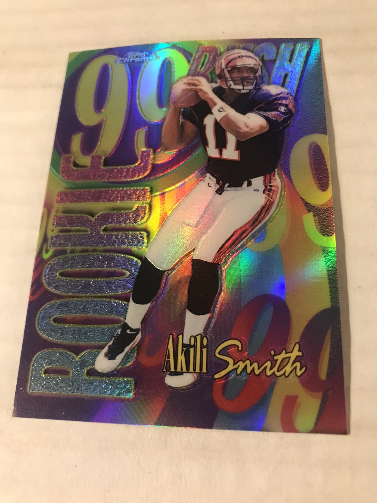 Akili Smith Topps Chrome All-Etch #AE25 Base