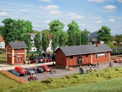 Auhagen 11 435 - Bahnhof Steinbach mit Wasserhaus - Spur H0, H0e - #NEU#OVP#R7B9