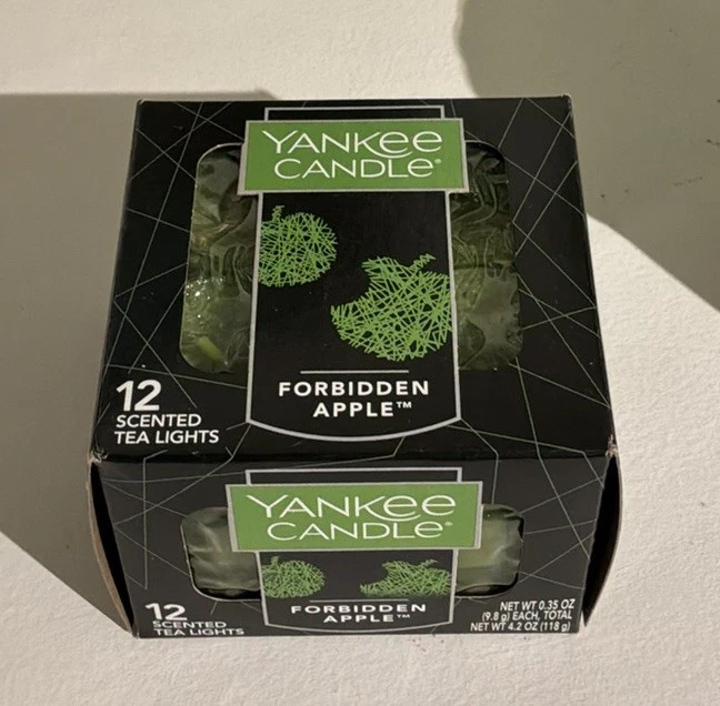 Yankee Candle Tealights Forbidden Apple Halloween Box 12 New Retired - Image 2 of 4