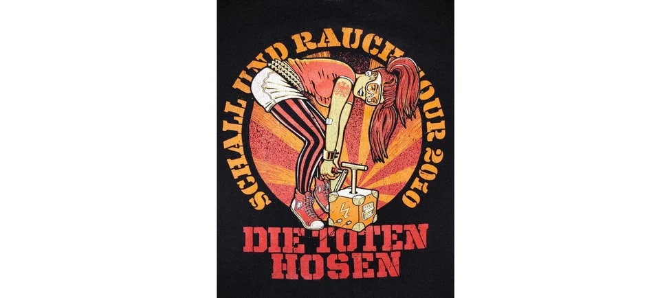 DIE TOTEN HOSEN SCHALL UND RAUCH WORLD TOUR 2010 VINTAGE OFFICIAL SHIRT LARGE - Bild 3 von 4