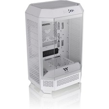 Thermaltake The Tower 300 Tempered Glass Micro-ATX Micro Tower Chassis, Snow Whi