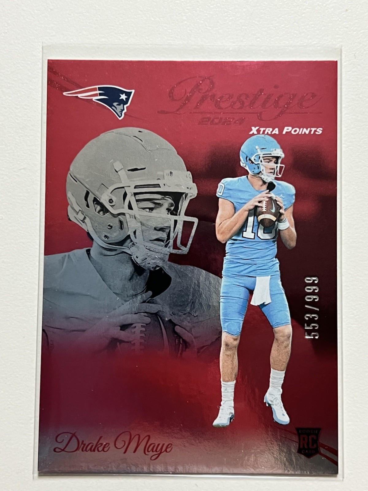 2024 Panini Prestige - Rookies Drake Maye #304 Xtra Points Red /999 (RC)