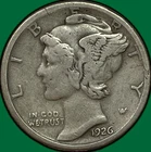 1926-S Mercury Dime Silver Choice Very Fine VF+/XF Coin #28728