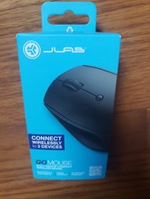 JLab Go Mouse Connect Wirelessly to 3 Devices Black