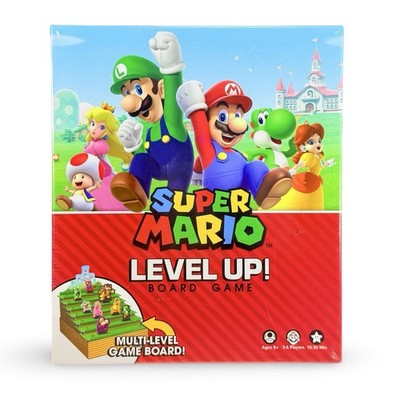 Super Mario Level Up Board Game New - Factory Sealed