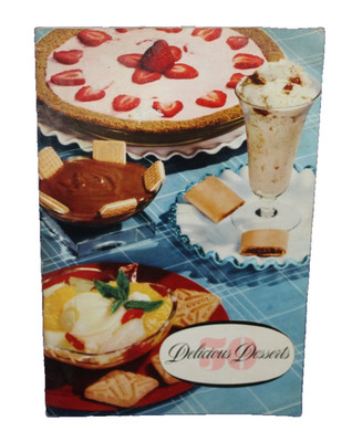 Vintage NABISCO Delicious Desserts Cookbook - Cakes, Puddings, Pies, Cookies