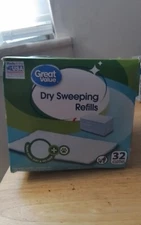 Great Value Disposable Dry Mop Sweeping Refills 32 Count