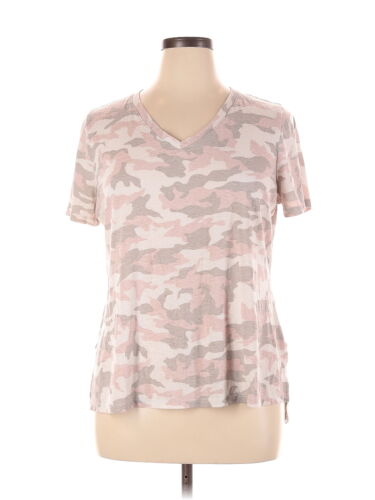 Lane Bryant Women Pink Short Sleeve T-Shirt 14 Pl… - image 1
