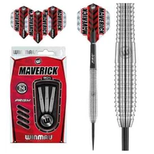 24 GRAM WINMAU  MAVERICK 80% TUNGSTEN STEEL TIP DARTS