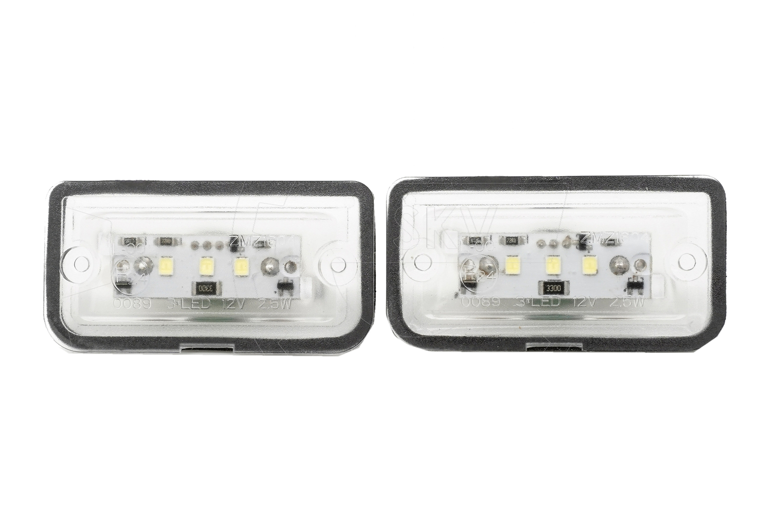 Feu LED Immatriculation Mercedes Classe CLK SL A2038200556 Blanc 6000K